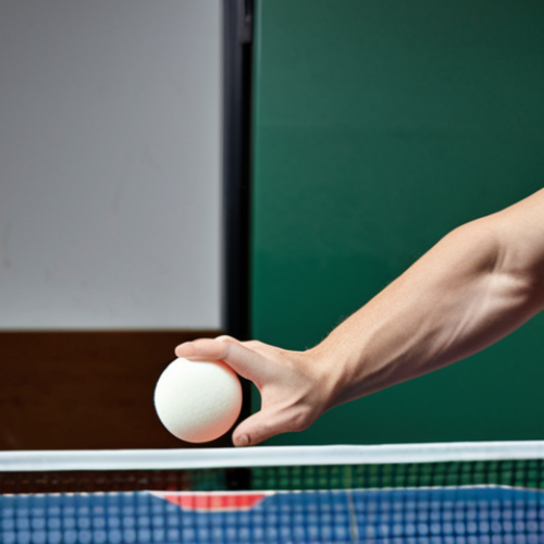 **Prompt 1:** A dynamic, high-speed table tennis action shot. On one side, a powerful player's racket with a visibly thick sponge makes a fast, aggressive shot, the ball streaking with immense power. On the other side, a precise player's racket with a visibly thin sponge executes a controlled, spin-heavy shot, the ball's curve clearly defined. The image should highlight the contrast between raw power and fine control in modern table tennis. Realistic, sport photography, motion blur on the ball.