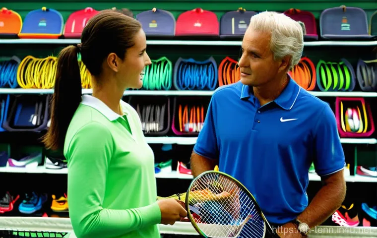 테니스 라켓 스트링 조절 팁 - **Prompt 1: Unlocking Hidden Potential on the Tennis Court**
    "A dynamic, medium shot of a young ...