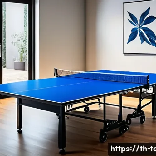 탁구 테이블 가격 분석 - A high-quality professional ping pong table with a thick MDF wood surface measuring over 15 millimet...