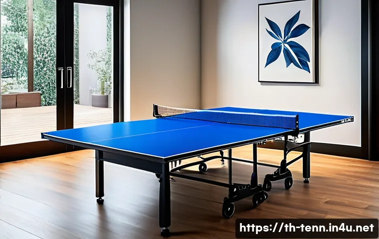 탁구 테이블 가격 분석 - A high-quality professional ping pong table with a thick MDF wood surface measuring over 15 millimet...